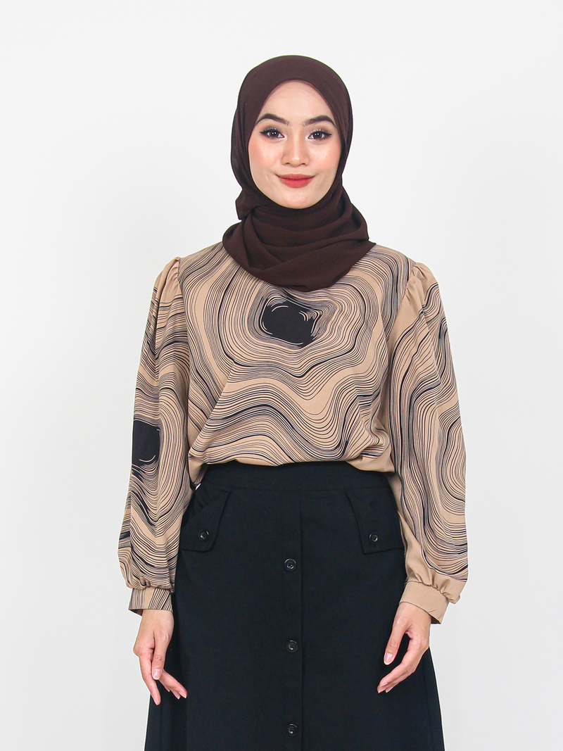 MUSHY PATTERN BLOUSE CT112