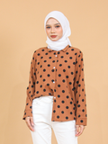 POLKA DOT BLOUSE SHIRT CT127