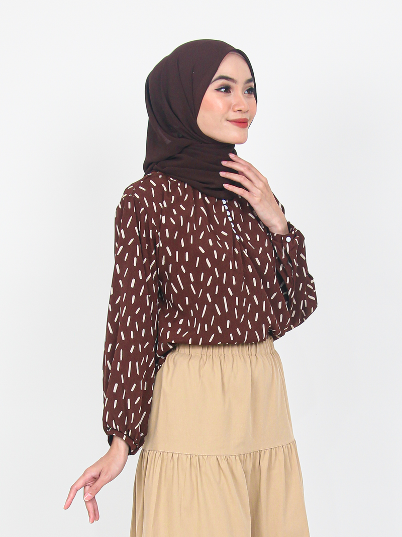 STROKE PATTERN BLOUSE CT195