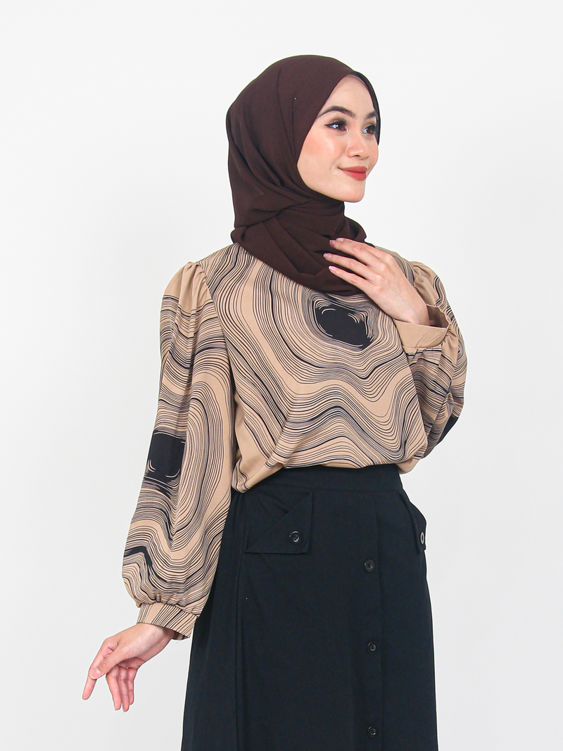 MUSHY PATTERN BLOUSE CT112