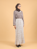 SQUARE NECK PLEAT BLOUSE CT227