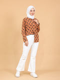 POLKA DOT BLOUSE SHIRT CT127