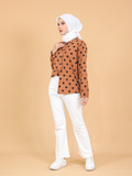 POLKA DOT BLOUSE SHIRT CT127