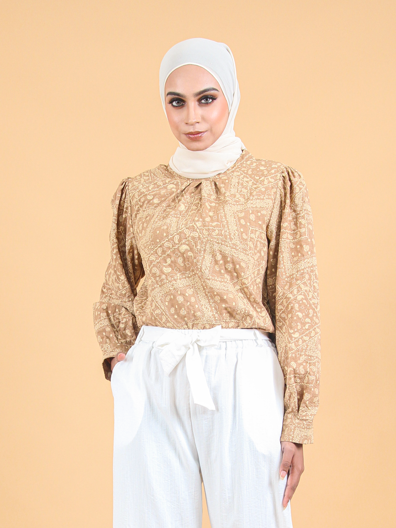 COTTON PAISLEY BLOUSE CT222