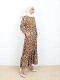 CARAMEL COTTON DRESS BD302
