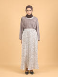 SQUARE NECK PLEAT BLOUSE CT227