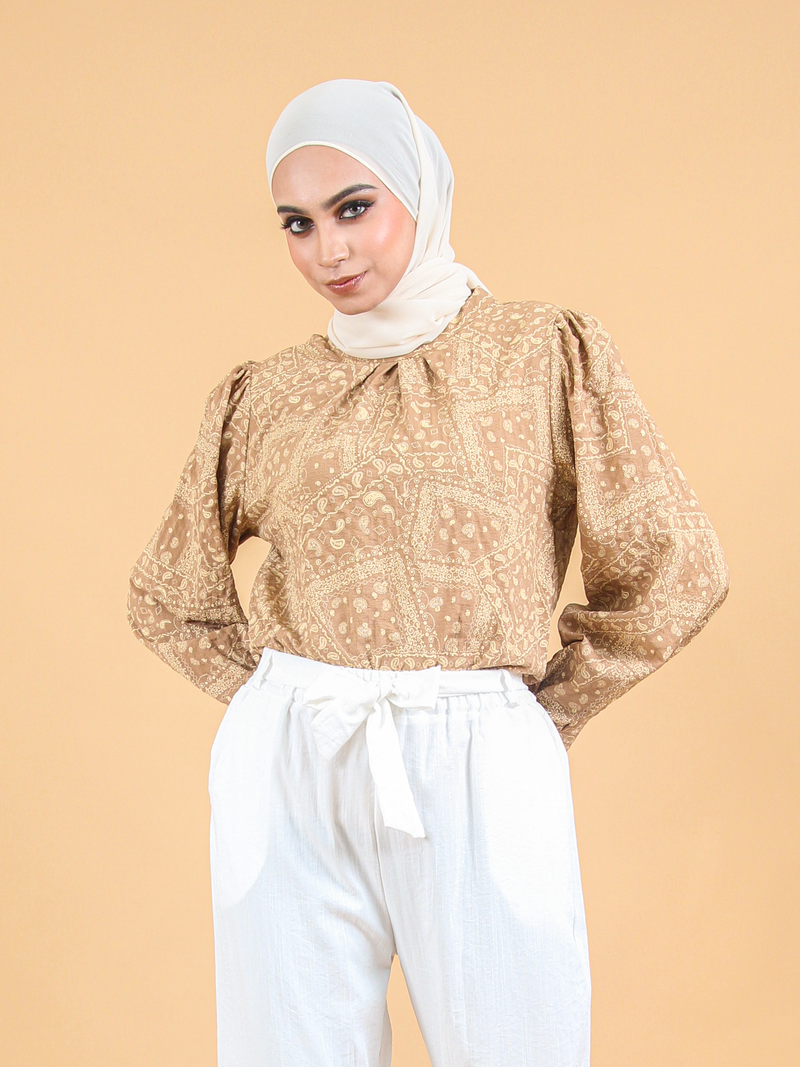 COTTON PAISLEY BLOUSE CT222