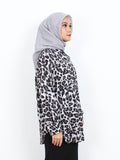 LOOSE CHEETAH BLOUSE SHIRT CT145