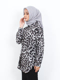 LOOSE CHEETAH BLOUSE SHIRT CT145