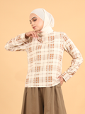 PLAID COTTON BLOUSE CT230