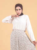 PLAIN ROUND NECK BLOUSE CT231