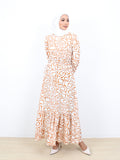 CARAMEL COTTON DRESS BD302
