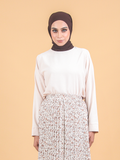 PLAIN ROUND NECK BLOUSE CT231