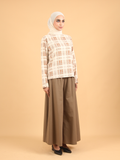 PLAID COTTON BLOUSE CT230