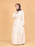 COTTON LONG RUFFLE DRESS BD330