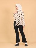 POLKA DOT BLOUSE SHIRT CT127