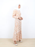 CARAMEL COTTON DRESS BD302