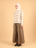 PLAID COTTON BLOUSE CT230