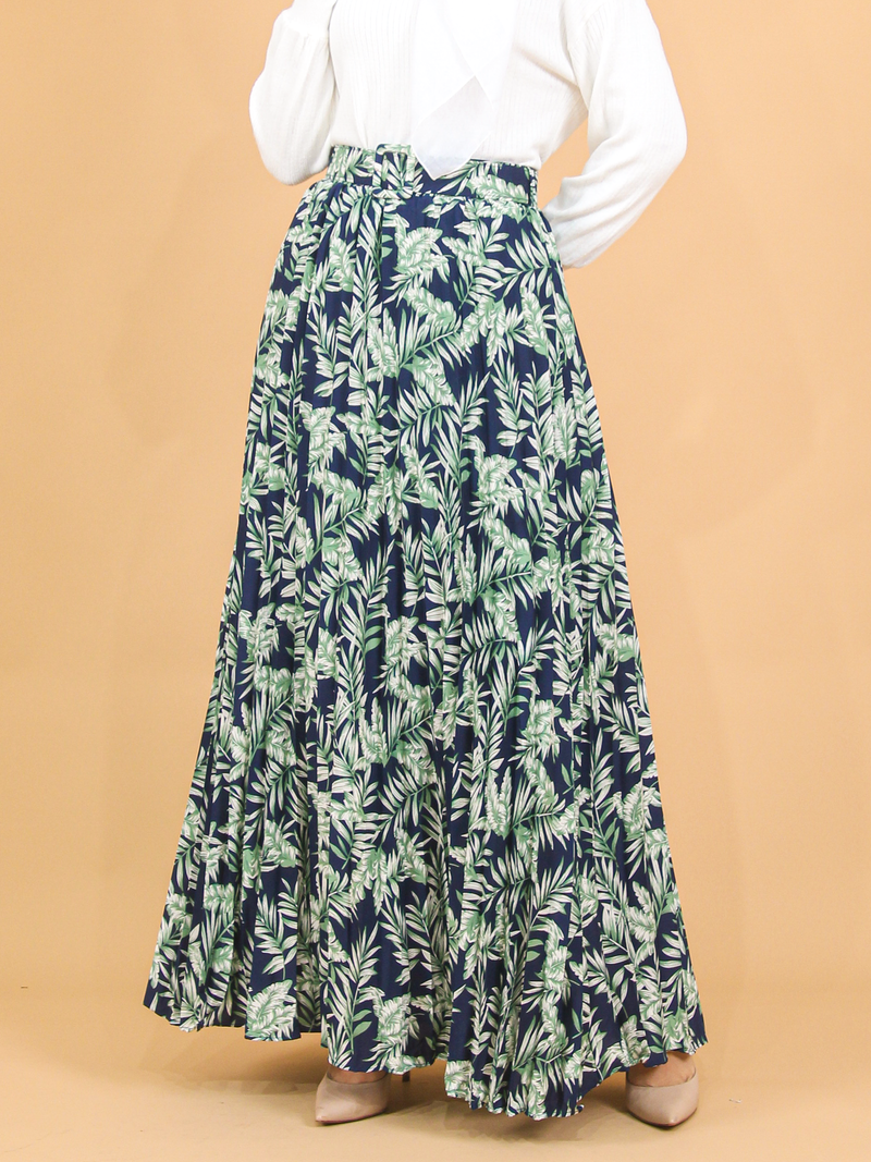 TROPICAL PLEATED SKIRT BS57