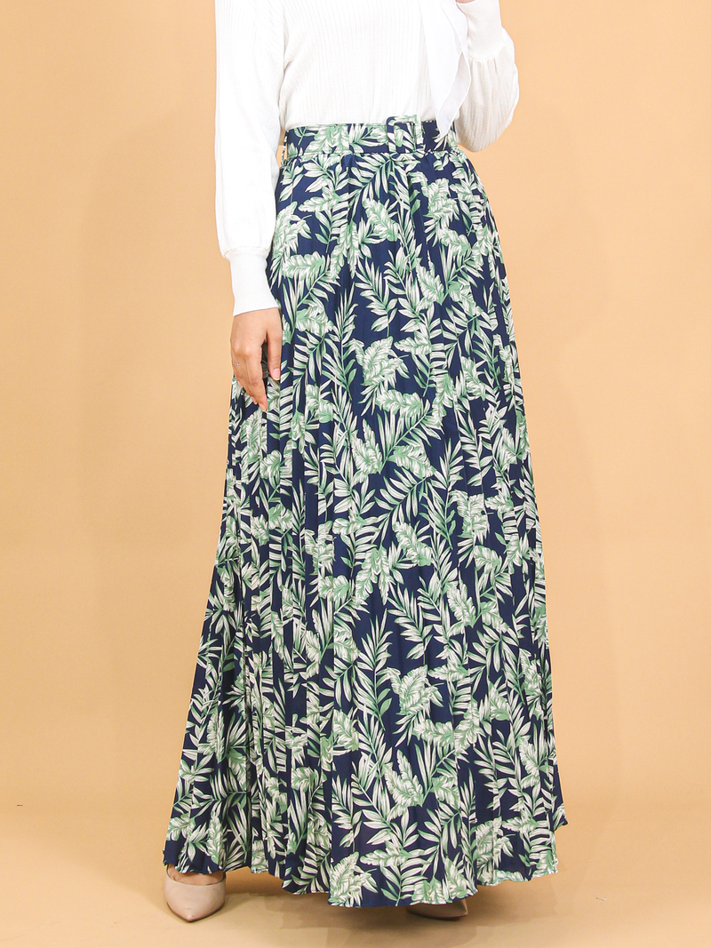 TROPICAL PLEATED SKIRT BS57