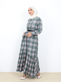 PLAID COTTON DRESS BD301