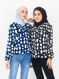 BLOB PRINTED BLOUSE CT170