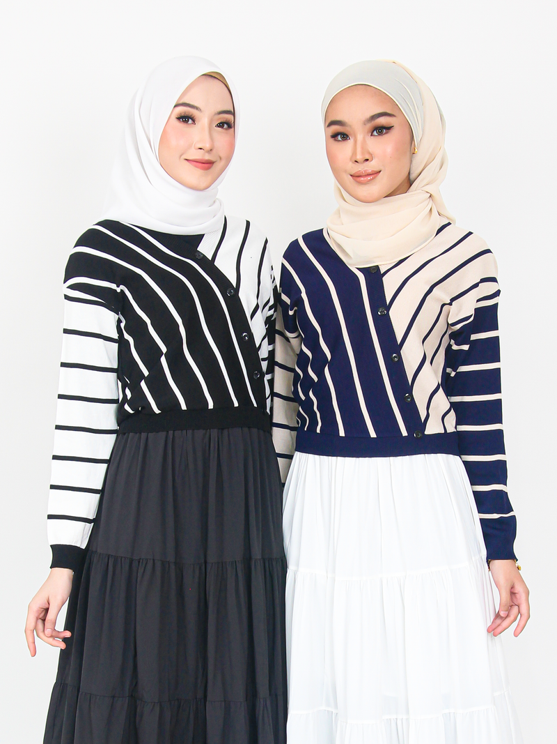 STRIPE KNITTED CROP TOP CT171