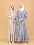 PLAID LONG DRESS BD331