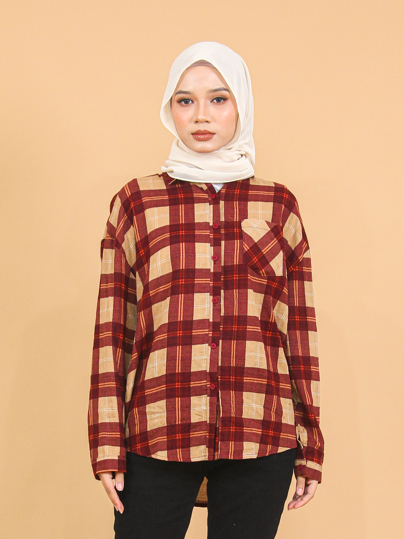 COTTON CHECKERED SHIRT CT205