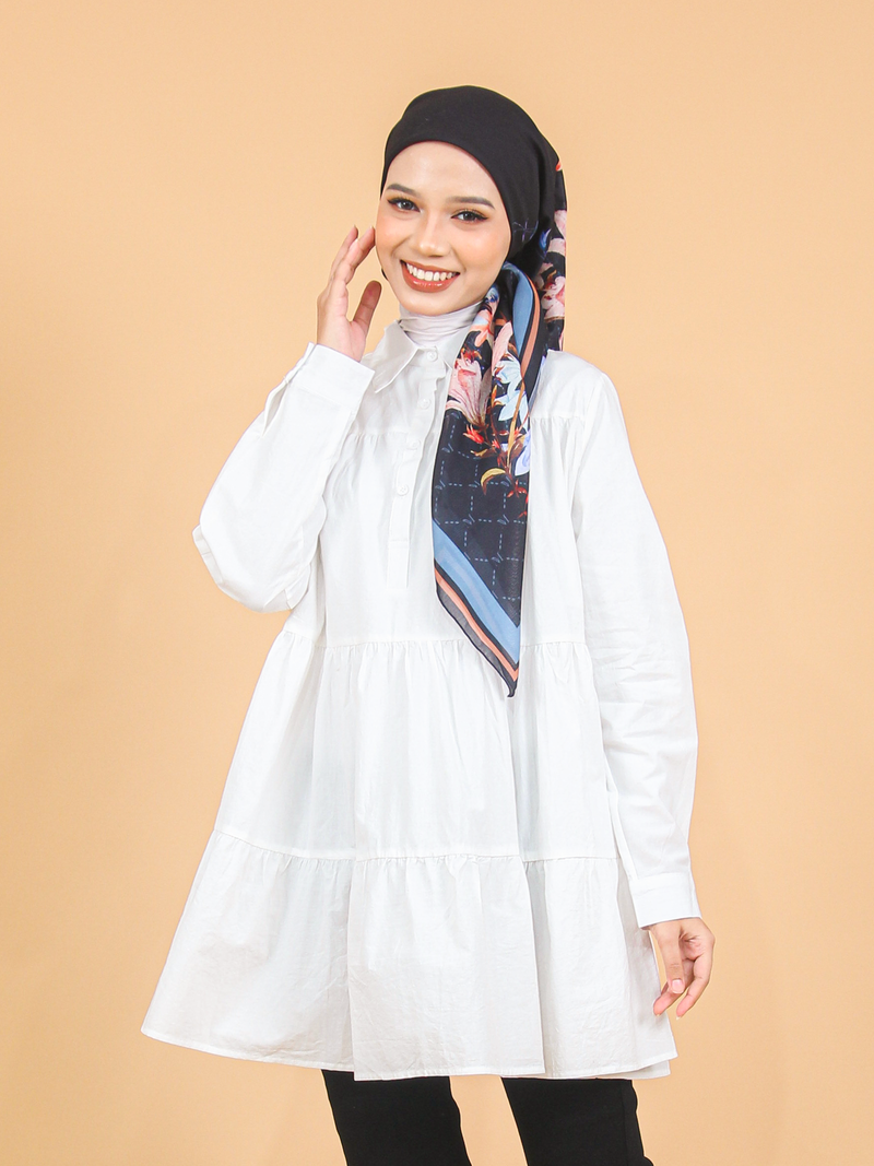 COTTON RUFFLE TUNIC CT212