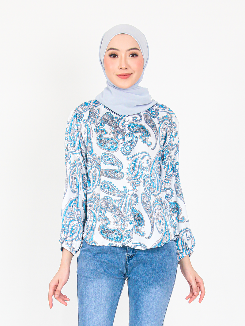 PAISLEY FLORAL BLOUSE CT169