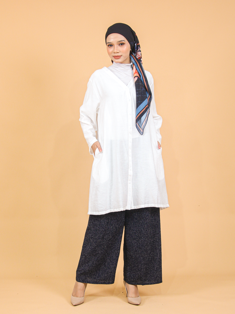 V-NECK COTTON TUNIC CT219