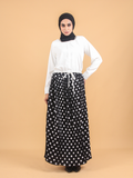 POLKA DOT PLEATED SKIRT BS64