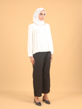 SQUARE NECK PLEAT BLOUSE CT227