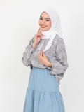 PLAID PATTERN BUTTON BLOUSE CT204