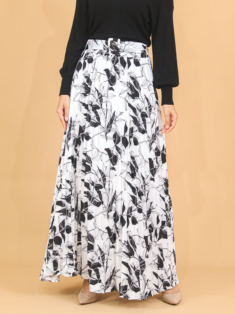 CORAL PLEATED SKIRT BS56