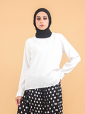 PLAIN ROUND NECK BLOUSE CT231