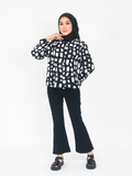 BLOB PRINTED BLOUSE CT170