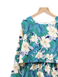 FLOWERY CROP LAYERED DRESS BD117