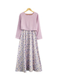 TULIPS CROP LAYERED DRESS BD221