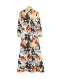 SUMMER FLORAL LONG DRESS BD230 M
