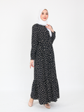 STROKE TIE LONG DRESS BD326