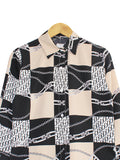 GOLD PATTERN BLOUSE SHIRT BT889