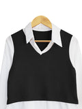 TWO TONE COLLAR SHIRT CT090