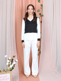 TWO TONE COLLAR SHIRT CT090