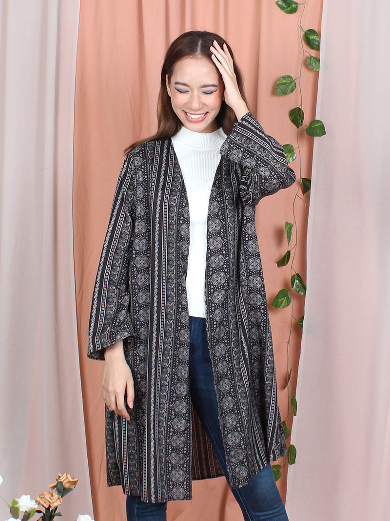 FLORAL PAISLEY CARDIGAN BJ26