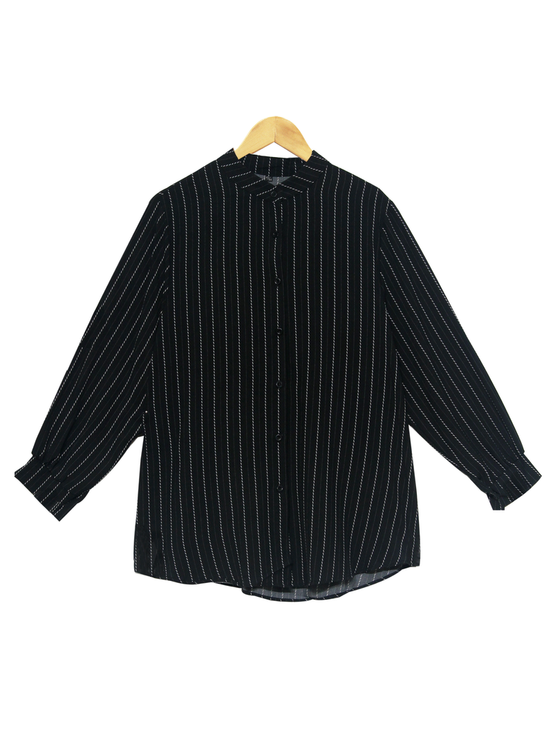 PLUS SIZE STRIPE BLOUSE PT007
