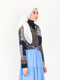 LEOPARD PRINTED BLOUSE SHIRT CT179