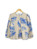TROPICAL PRINT BLOUSE BT814
