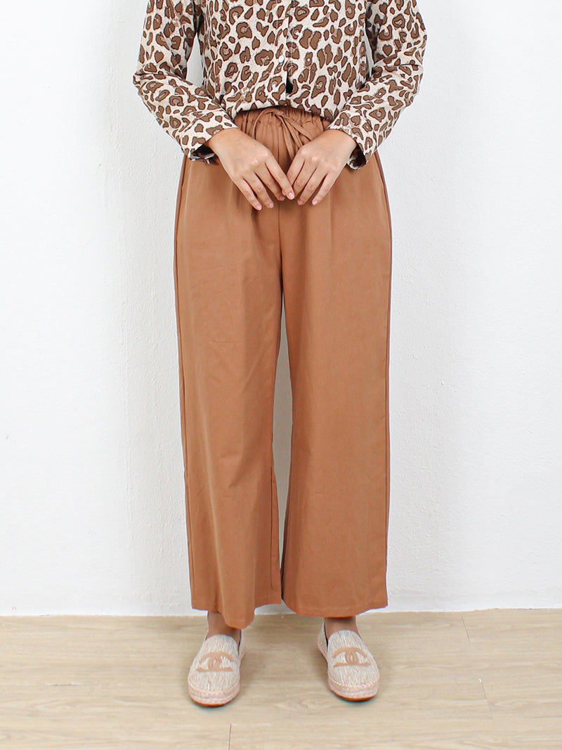 HIGH WAIST COTTON TROUSERS BP116